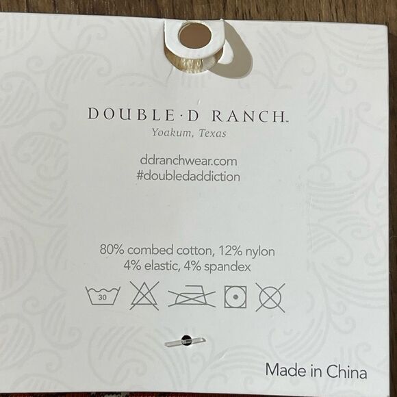 Double D Ranch Orange Floral Patterned Socks - Picture 6 of 6